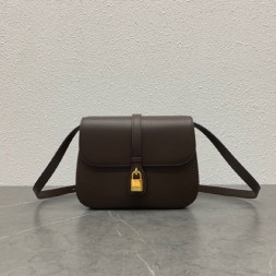 셀린느 미디엄 타보우백 196583 다크브라운