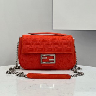 펜디 미디 패브릭 바게트 체인백 8BR793-1