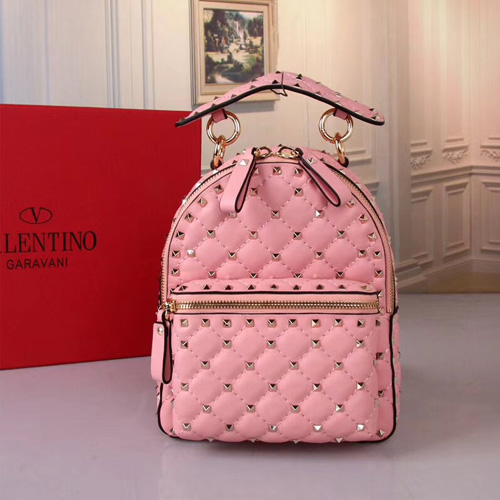 발렌티노 미니 락스터드 스파이크 백팩 PW0B0B63 핑크