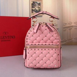 발렌티노 미니 락스터드 스파이크 백팩 PW0B0B63 핑크