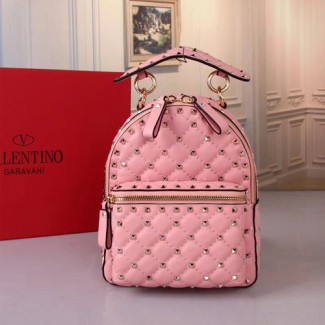 발렌티노 미니 락스터드 스파이크 백팩 PW0B0B63 핑크