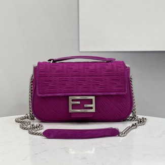 펜디 미디 패브릭 바게트 체인백 8BR793-2