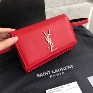 입생로랑 신상 케이트 벨트 백 534395 레드