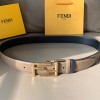 펜디 신상 양면용 벨트 FD2229  그레이 금장