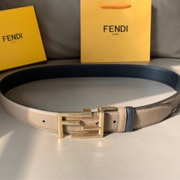 펜디 신상 양면용 벨트 FD2229  그레이 금장