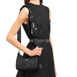 프라다 나일론 체인 스트랩 멀티백 1BH204-1