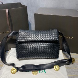 보테가 폴드오버 크로스백 640730 블랙