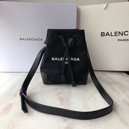 발렌시아가 캔버스 미니 버킷백 161019 블랙