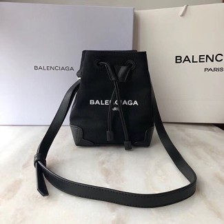 발렌시아가 캔버스 미니 버킷백 161019 블랙