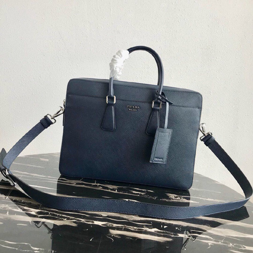 프라다 사피아노 서류가방 2VE008 네이비