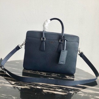 프라다 사피아노 서류가방 2VE008 네이비