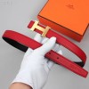 에르메스 여성용 신상 벨트 XTY178 레드 금장