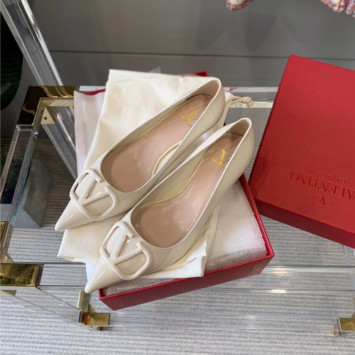 발렌티노 펌프스 V0906 에나멜 화이트