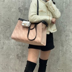 펜디 피카부 X-캔버스 토트백 6F1892 핑크