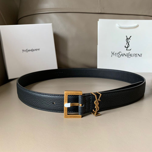 입생로랑 신상 벨트 Ysl9002  블랙  금장