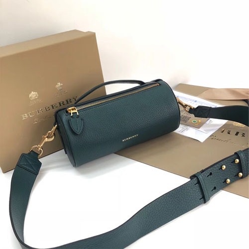 버버리 가죽 더 배럴 백 40766921 그린