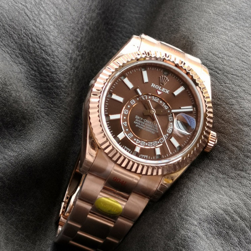 [ V2 ] 롤렉스 남성용 스카이드웰러 콤비 검판  R37014-5 42MM