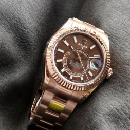 [ V2 ] 롤렉스 남성용 스카이드웰러 콤비 검판  R37014-5 42MM