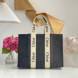 끌로에 우디백 F37053 펠트 라지 그레이