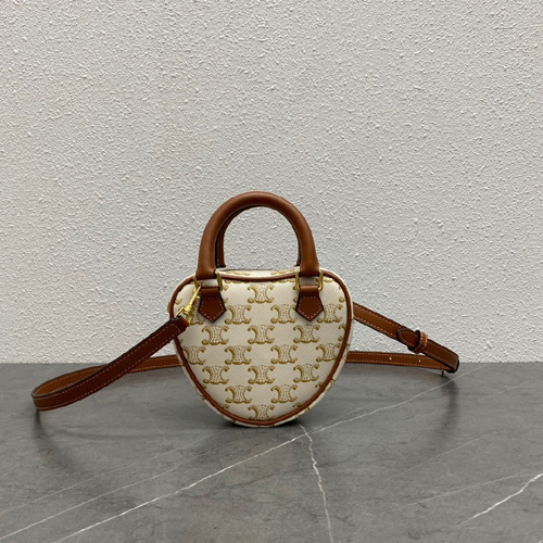 셀린느 트리오페 하트백 198223 아이보리