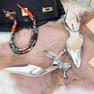 미우미우 신상 펌프스 5I448B 실버