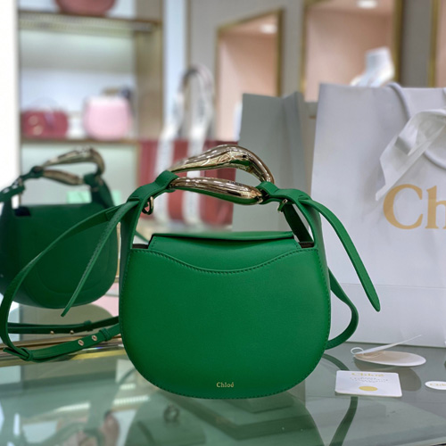 끌로에 KISS 스몰 백 21S350 카프스킨 그린