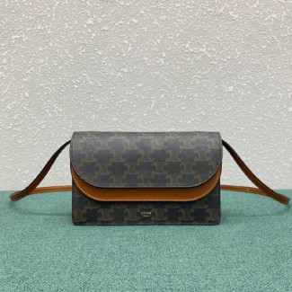 셀린느 트리오페 크로스백 100852 브라운