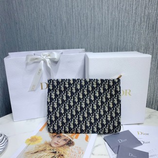 디올 오블리크 스몰 클러치백 CA226 네이비