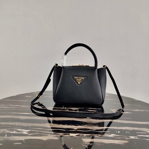 프라다 가죽 스몰 토트백 1BC145 블랙