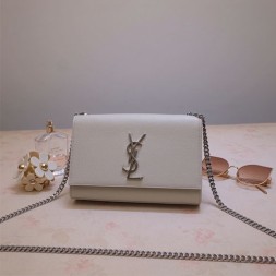 입생로랑 스몰 케이스 체인 사첼백 469390 화이트