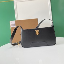 버버리 레더 TB 숄더 백 80462461 블랙