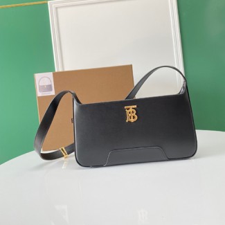 버버리 레더 TB 숄더 백 80462461 블랙