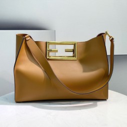 펜디 웨이 미디엄 숄더 토트백 8BH391 카멜