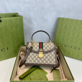 구찌 오피디아] 웹 디테일의 스몰 탑 핸들 백 651055