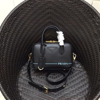 프라다 스몰 레더 토트 백 1BB049 블랙