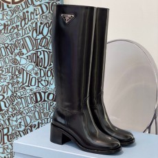 프라다 여성용 롱 부츠 F0818 가죽