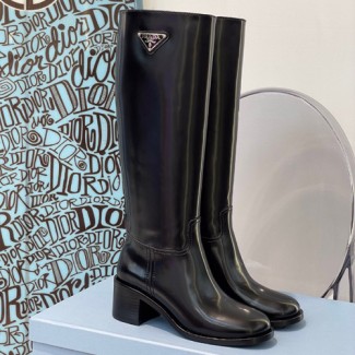 프라다 여성용 롱 부츠 F0818 가죽