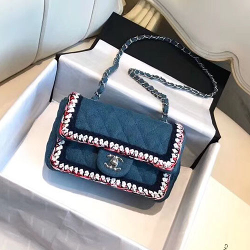 샤넬 신상 데님 미니 플랩 백 A69900