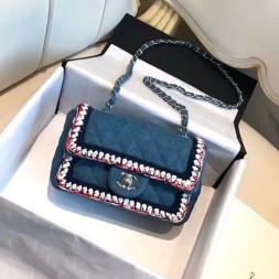 샤넬 신상 데님 미니 플랩 백 A69900