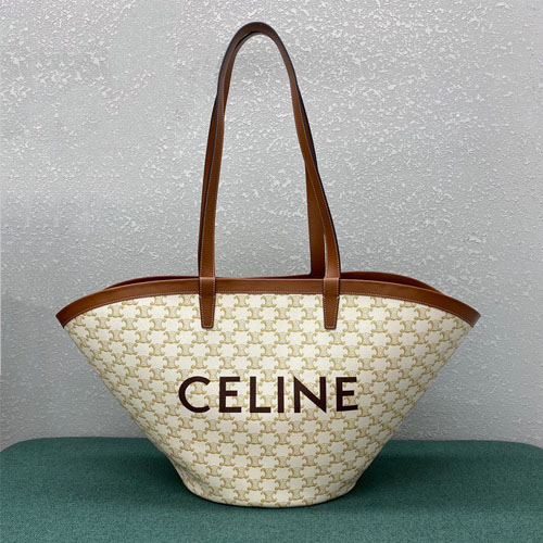 셀린느 쿠핀 트리오페 숄더백 라지백 196262 크림