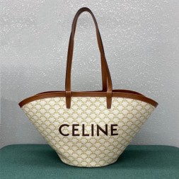 셀린느 쿠핀 트리오페 숄더백 라지백 196262 크림