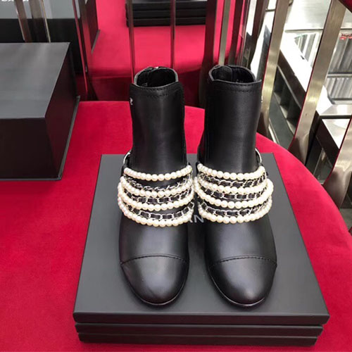 샤넬 쇼트 부츠 G34115 블랙