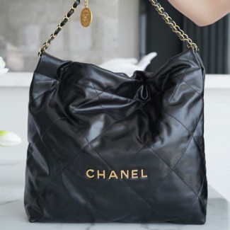  샤넬 22백 미듐 숄더백 AS3261 블랙 금장