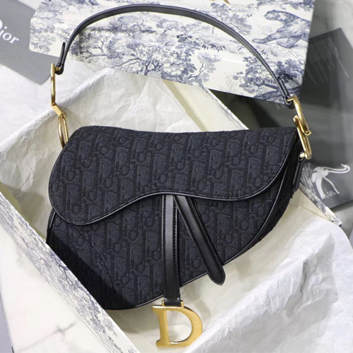 디올 신상 패브릭 새들백 M0446 블랙