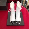 샤넬 쇼트 부츠 카프스킨 G34125  화이트