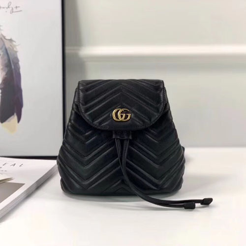 구찌 마틀라세 스몰 백팩 528129 블랙