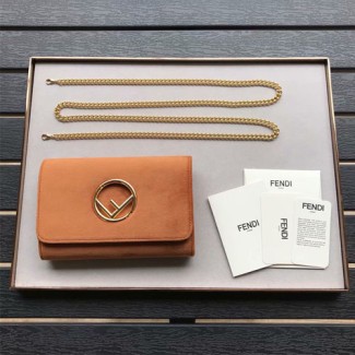 펜디 벨벳 미니 백 8BS012 브라운