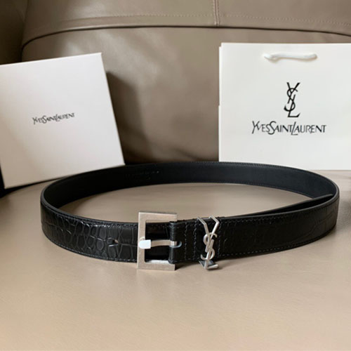 입생로랑 신상 벨트 Ysl9003  블랙  은장