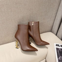 입생로랑 앵글부츠 484839 브라운