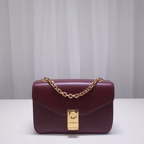 셀린느 미디엄 C 크로스백 187253 버건디